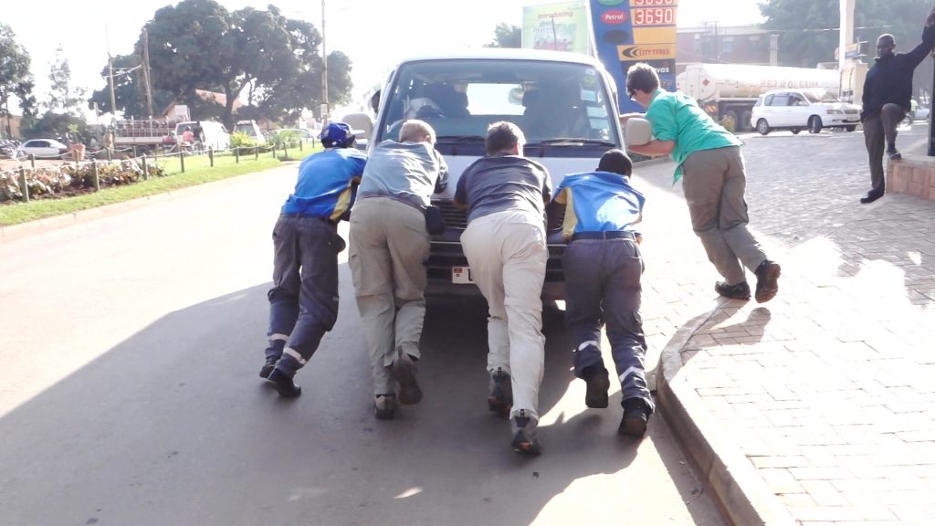 Pushing Dead Van